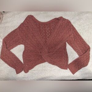 Crop Backless Sweater